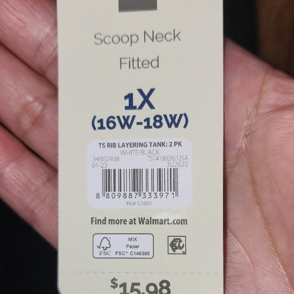 COPY - Terra & Sky Black and White Tank Tops - Picture 6 of 7